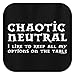 Chaotic Neutral Alignment T-Shirt Large Black [PPP]