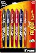 Pilot FriXion Ball Pen, Erasable Gel Ink, Fine Point, Assorted Colors 6 pack: Black, Blue, Red, Pink, Orange, Purple (31568)