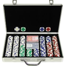 Hold’em Poker Chips with Aluminum Case: 400 Chips