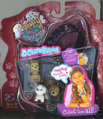Childrens Toyshop  Toys : Puppy In My Pocket Purple Bracelet: Great Dane, Cairn Terrier and Great Pyrenees