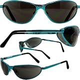 SAFETY GLASSES BARCELONA UV400 SUNGLASSES ANSI Z87.1 EYE PROTECTION TURQUOISE FRAME