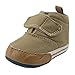 Orgrimmar Baby Boys Girls Casual Lace up Soft Sole Crib Shoes (9-12months, khaki)