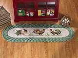 Braided Country Kitchen Rooster Dcor Floor Runner by Winston Brands