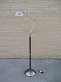 Tensor Vision Max Full Spectrum Floor Lamp Antique Brass Finish With Dark Walnut Accents FSF402BR