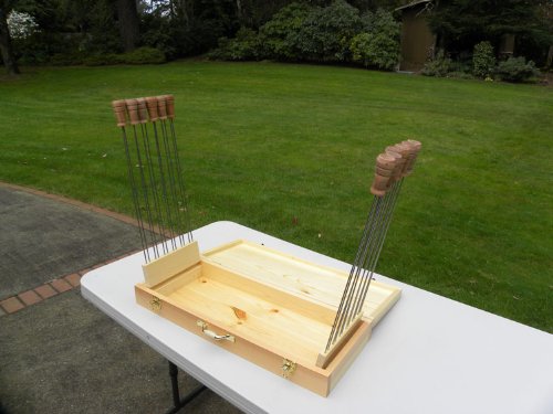 Super Skewer Hand-crafted Wooden Case with 12 Original Super Skewers - FREE STANDARD SHIPPING IN USA