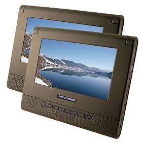 Nextbase SDV47AM - Twin Screen 7-inch Portable DVD Player - Includes Car Mount and Travel Accessories