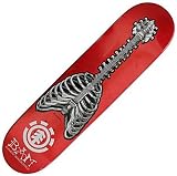 Element Guitar - Bam Margera Skateboard Deck - 7.5 in. x 31.25 in. - Red Foil