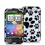 Dog Paw Design Crystal Hard Skin Case Cover for HTC Droid Incredible 2 6350 ....