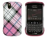 Hard Plaid Case for BlackBerry Tour 9630 - Pink