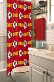 NFL Kansas City Chiefs 72-Inch-by-72-Inch Shower Curtain