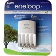 SANYO Eneloop 4-Position Ni-MH Rechargeable Battery Charger White