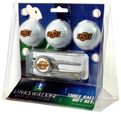 Oklahoma State Cowboys 3 Golf Ball Gift Pack W/ Kool Tool - Ncaa College Athletics