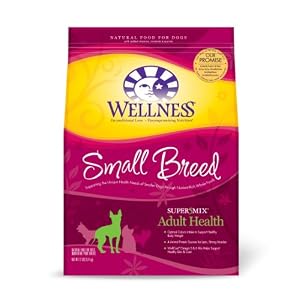 Wellness Super5Mix Dry Dog Food, Small Breed Adult Health Recipe, 12-Pound Bag
