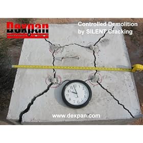 Dexpan Non Explosive Controlled Demolition Agent for Concrete Cutting, Rock Breaking, Excavating, Quarrying, Mining by Silent Cracking. Alternative to Blasting, Jackhammer, Diamond Blade Concrete Saw, Rock Drill, Demolition Hammer Breaker. 44 lb Box