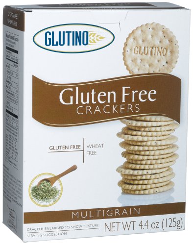 Glutino Gluten Free Multigrain Crackers, 4.4 Ounce Boxes (Pack of 6)
