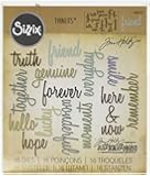 Sizzix Thinlits Die Set, Friendship Words: Script by Tim Holtz (16 Pack)