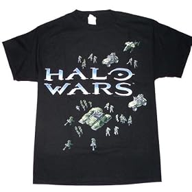 X-Box 360 Halo 3 Wars Vehicle Black Adult T-Shirt