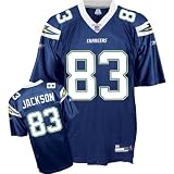 Reebok San Diego Chargers Vincent Jackson Replica Jersey Large