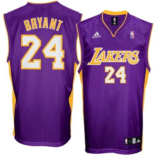 Kobe Bryant Jersey: adidas Purple Swingman #24 Los Angeles Lakers Jersey