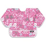 Bumkins Waterproof Sleeved Bib - Pink Urban Chaos