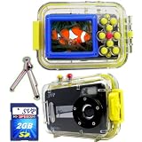SVP Acqua DC-1231Bk 12MP Max. Digital Still Camera with waterproof case (2GB High Speed SD Card & Tripod Included)