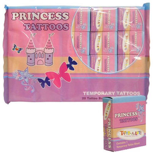Childrens Toyshop  Toys : Princess Tattoo Favors (20 count)