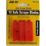 Buy 10 Plastic Double Edged Razor Scraper Blades Safe Scrape by Mini Scraper
