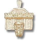 University of Michigan Backboard Pendant (14kt)