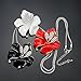 niceEshop(TM) Women Fashion Colorful Rose Flower Elegant Rhinestone Brooches and Pins
