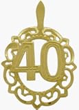 10K Yellow Gold Fancy #40 Circle Pendant