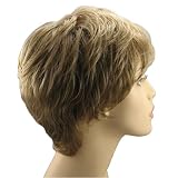 Eloise wigs, Short Wavy Synthetic Realistic Quality Women wigs, Dark Sandy Blonde Color!