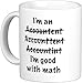 11 oz I'm An Accountant Misspelled Ceramic Coffee Mug by Moslion