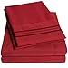 1500 Supreme Collection King Sheet Sets Red - Luxury Hotel Bed Sheets and Pillowcase Set for King Mattress - Extra Soft, Elastic Corner Straps, Deep Pocket Sheets, King Red