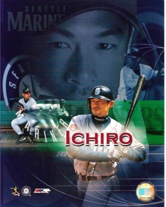 Ichiro Suzuki Seattle mariners Vertical Collage 8x10 Color Photo