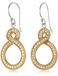 Anna Beck Designs "Timor Twisted" 18k Gold-Plated Small Twisted Drop Earrings