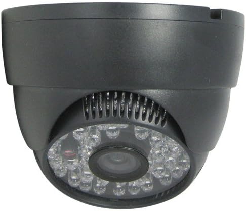 SecurityIng - 1/3 Inch Sony CCD IR Night Vision Dome CCTV Security Camera with 48 Pcs IR LEDs, 420 TV Lines, 4mm Lens, 40 Meters Viewing Range in The Night Time, Indoor Home / Business Security Used