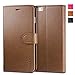 iPhone 6s Case, iPhone 6 Wallet Case, TUCCH Premium PU Leather Flip Folio Card Slot, Stand Holder, Magnetic Closure, [TPU Shockproof Interior Protective Case] Compatible with iPhone 6s/6, Brown