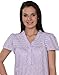 Beverly Rock Women's Cotton Blend Floral Print Short Sleeve Knit Nightgown