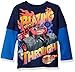 Nickelodeon Boys' Toddler Boys' Blazing Through L/s 2-Fer T-Shirt Withthermal Sleeves