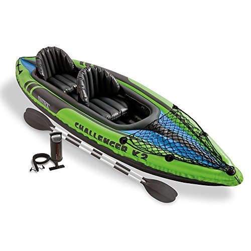 Intex Challenger K2 Kayak, 2-Person Inflatable Kayak Set with Aluminum Oars