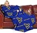 West Virginia Mountaineers Adult Comfy Throw Blanket with Sleeves