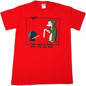 Family Guy Blue Harvest Star Wars Darth Vader vs. Old Ben Mens T-Shirt