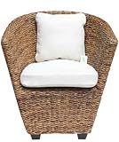 Natural Abaca Tub Chair, Rattan Tub Chair / Small Armchair