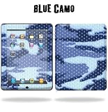 MightySkins Protective Vinyl Skin Decal Sticker for Apple iPad tablet e-reader 3G or Wi-Fi - Blue Camo