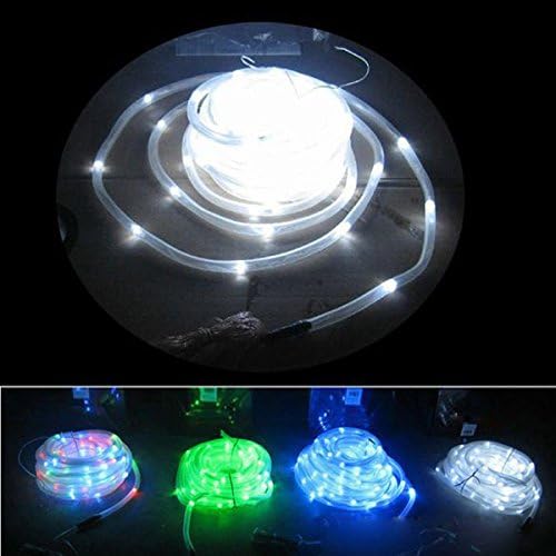 Solar Powered Colorful Tube LED String Light For Garden Fairy Party (Color : Green)