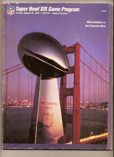 Super Bowl 19 XIX Official Game Program 49ers Dolphins