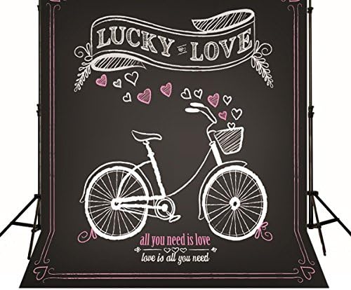 Custom Blackboard Simple Chalkboard Drawing Picture for Love 5x7ft Digital Photo Background Backdrops Wedding Photography