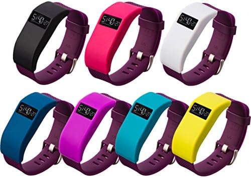 Sych Band Cover, Soft Silicone Protector Sleeve for Fitbit Charge/Fitbit Charge HR Slim Sleeve Protector Accessories(No Tracker, No Band) (003(7Pack))