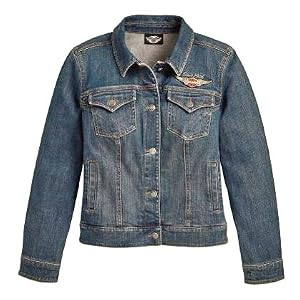 Harley-Davidson® Women's Denim Jacket. Classic jean styling. Embroidery. 99026-09VW