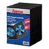 Hama DVD-Doppel-Leerh�lle mit Folie 10er-Pack schwarz